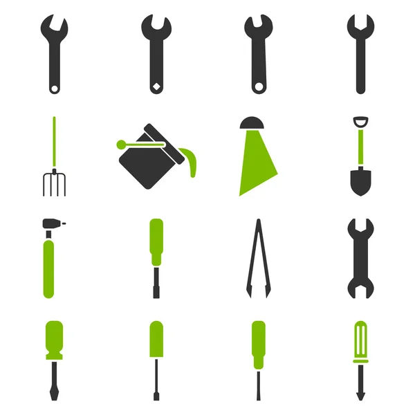 Instrumenty i narzędzia zestaw ikon — Zdjęcie stockowe