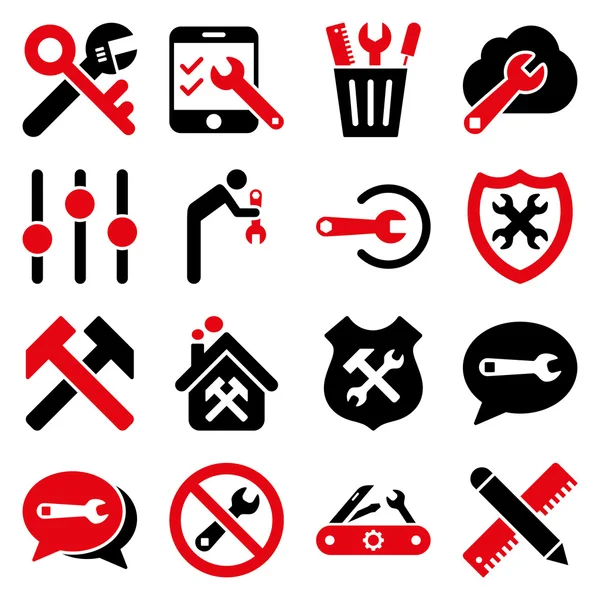 Seçenekleri ve hizmet araçları simge seti