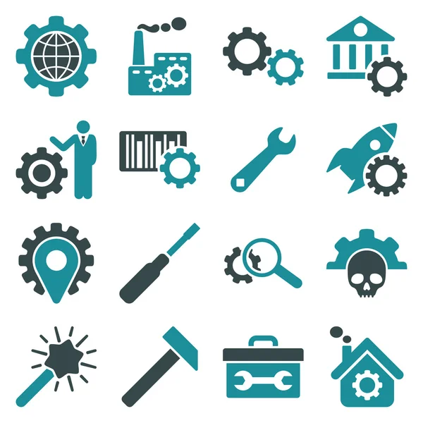 Seçenekleri ve hizmet araçları simge seti