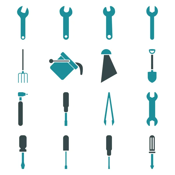 Přístroje a nástroje sady ikon — Stock fotografie