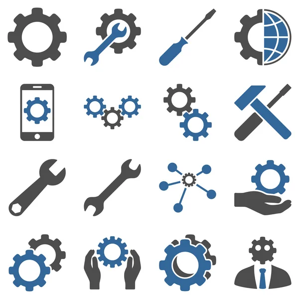 Options and service tools icon set — Stock Photo, Image