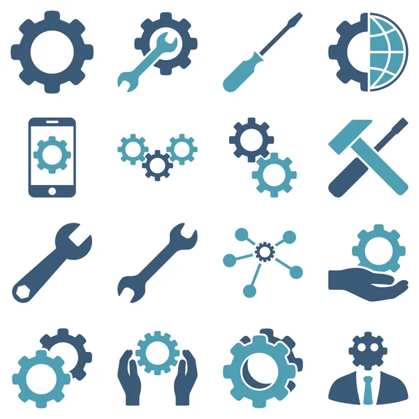 Options and service tools icon set — Stock Photo, Image