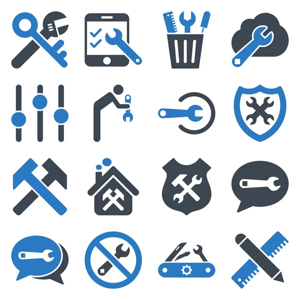 Seçenekleri ve hizmet araçları simge seti