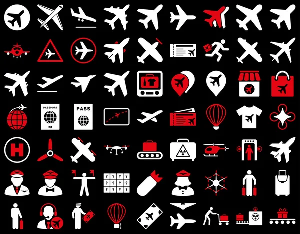 Aviation Icon Set — Stock Photo, Image