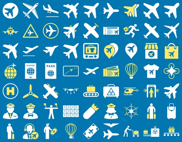 Aviation Icon Set — Stock Photo, Image