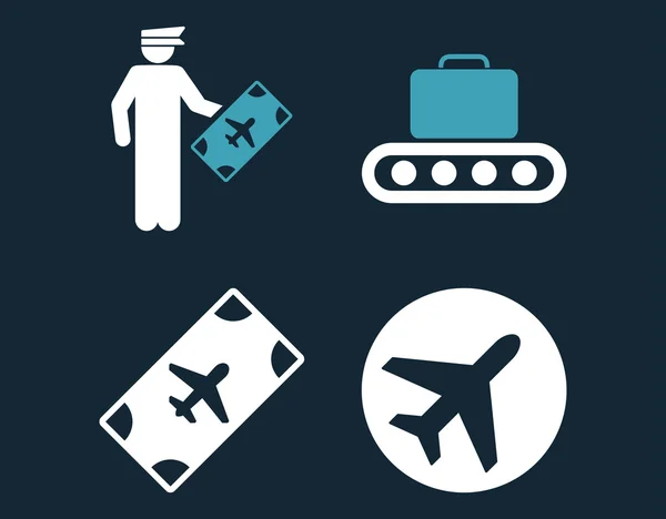 Aviation Icon Set — Stock Photo, Image