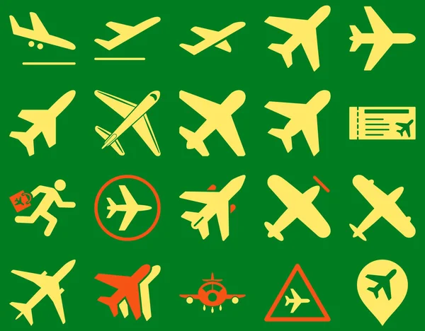 Aviation Icon Set — Stock Photo, Image