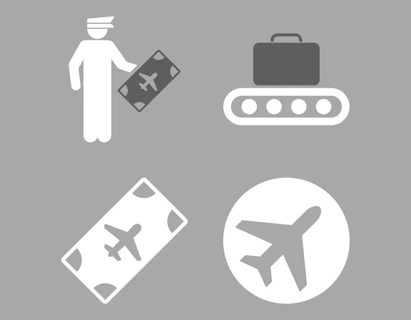 Aviation Icon Set — Stock Photo, Image