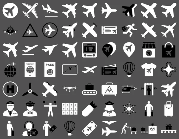 Sada ikon letectví — Stock fotografie