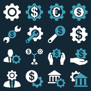 Finansal araçlar ve seçenekler Icon set