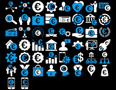 Euro iş ikonları/simgeleri