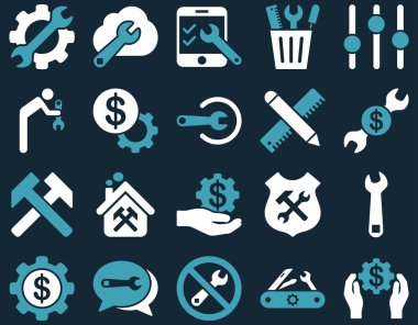 Ayarları ve araçları simgeler