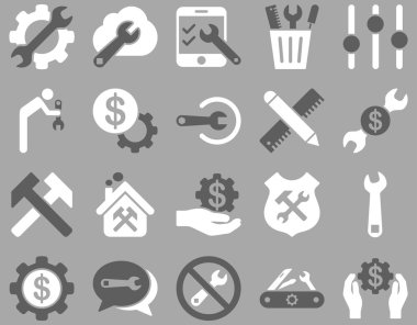 Ayarları ve araçları simgeler