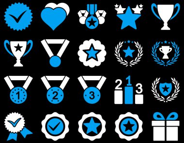 Rekabet ve başarı Bicolor simgeler