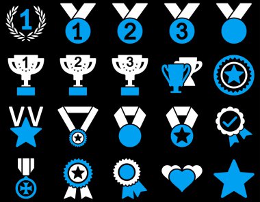 Rekabet ve başarı Bicolor simgeler