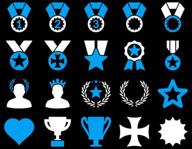 Rekabet ve başarı Bicolor simgeler