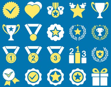 Rekabet ve başarı Bicolor simgeler