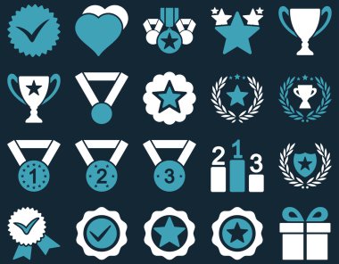 Rekabet ve başarı Bicolor simgeler