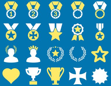 Rekabet ve başarı Bicolor simgeler