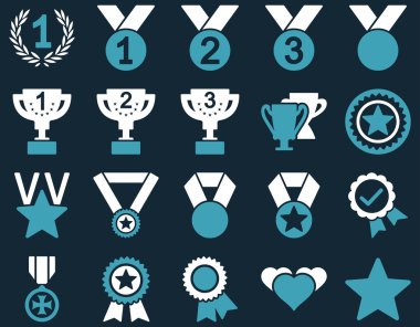 Rekabet ve başarı Bicolor simgeler