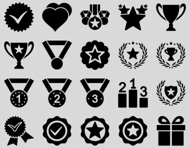 Rekabet ve başarı Bicolor simgeler