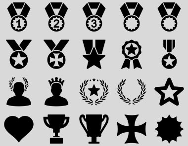 Rekabet ve başarı Bicolor simgeler