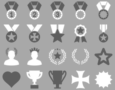 Rekabet ve başarı Bicolor simgeler