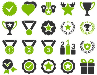 Rekabet ve başarı Bicolor simgeler