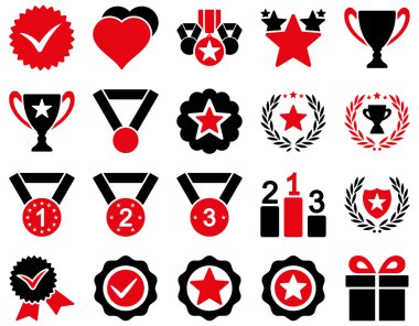 Rekabet ve başarı Bicolor simgeler