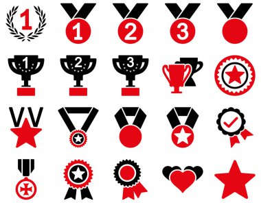 Rekabet ve başarı Bicolor simgeler