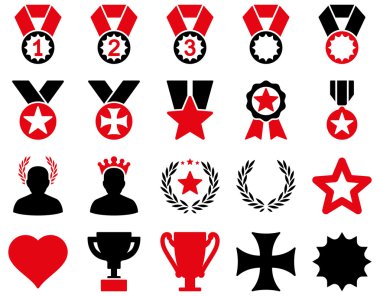 Rekabet ve başarı Bicolor simgeler