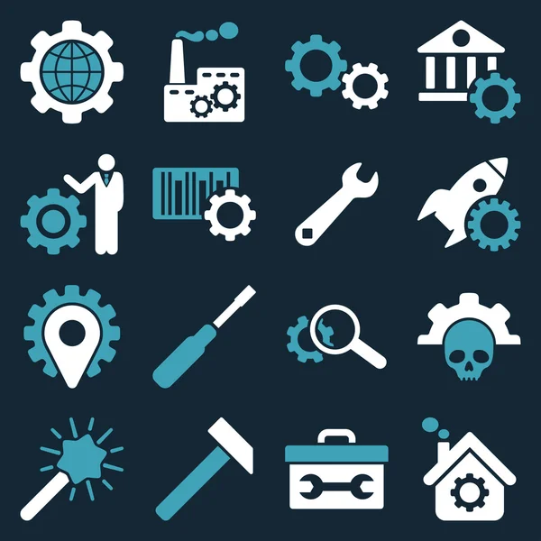 Seçenekleri ve hizmet araçları simge seti