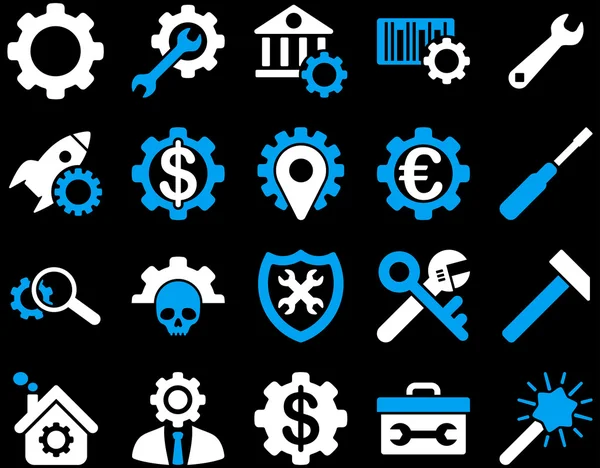 Paramètres et outils Icônes — Image vectorielle