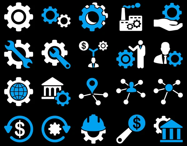 Configuración y herramientas Iconos — Archivo Imágenes Vectoriales