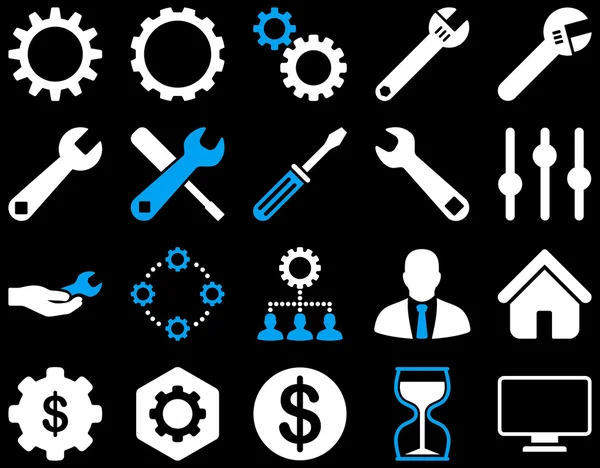 Settings and Tools Icons — Stock Vector