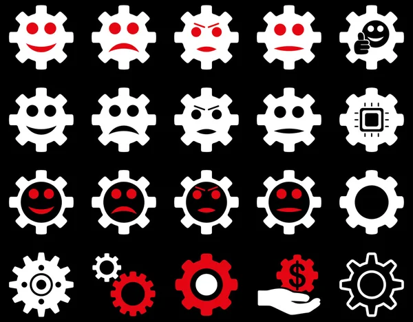 Araçlar ve gülümseme Gears simgeler