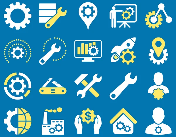 Settings and Tools Icons — Stock Vector