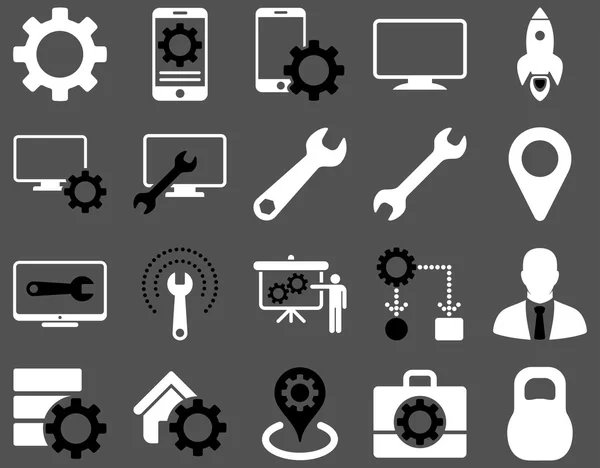 Settings and Tools Icons — Stock Vector