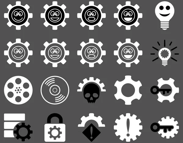 Araçlar ve gülümseme Gears simgeler