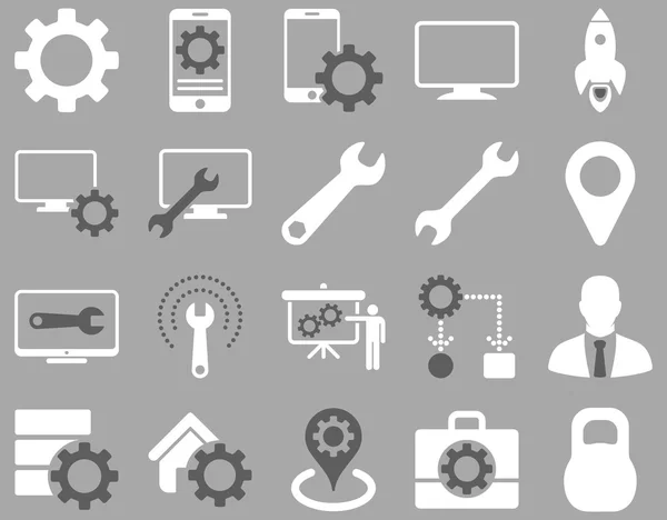 Configurações e ícones de ferramentas — Vetor de Stock