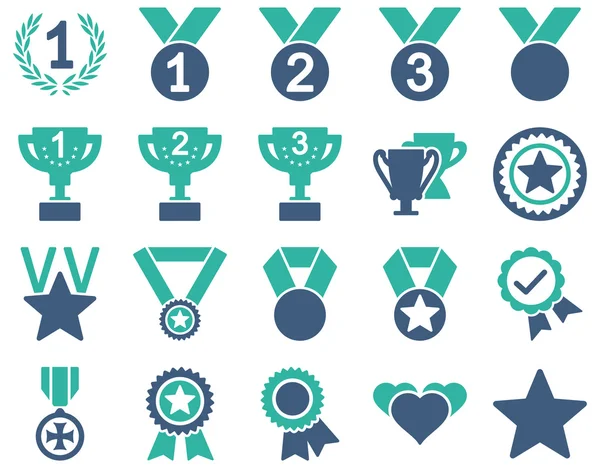 Rekabet ve başarı Bicolor simgeler