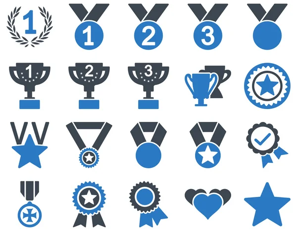 Rekabet ve başarı Bicolor simgeler