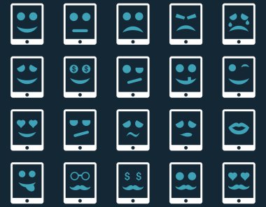 Duygu mobil tablet simgeler