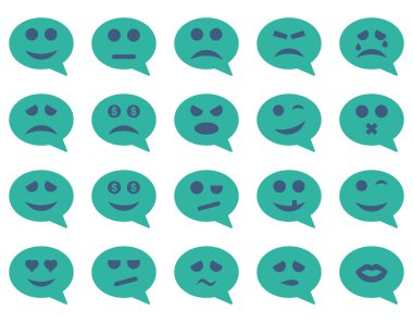 Duygu gülümseme simgeler sohbet