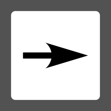 Ok ekseni X düz siyah beyaz yuvarlak renkler düğmesi