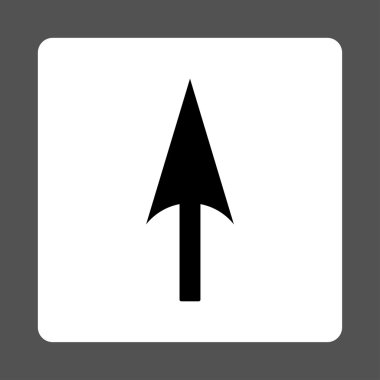 Ok eksen Y düz siyah beyaz yuvarlak renkler düğmesi