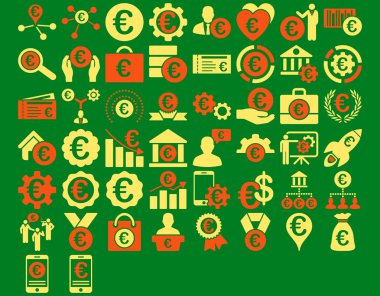 Euro iş ikonları/simgeleri