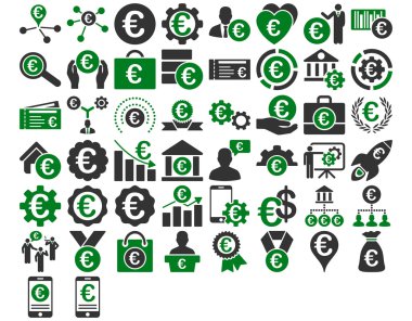 Euro iş ikonları/simgeleri