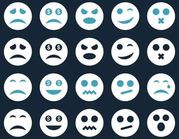 Smile and emotion icons — Stock Photo, Image