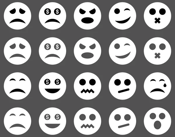 Smile and emotion icons — Stock Photo, Image